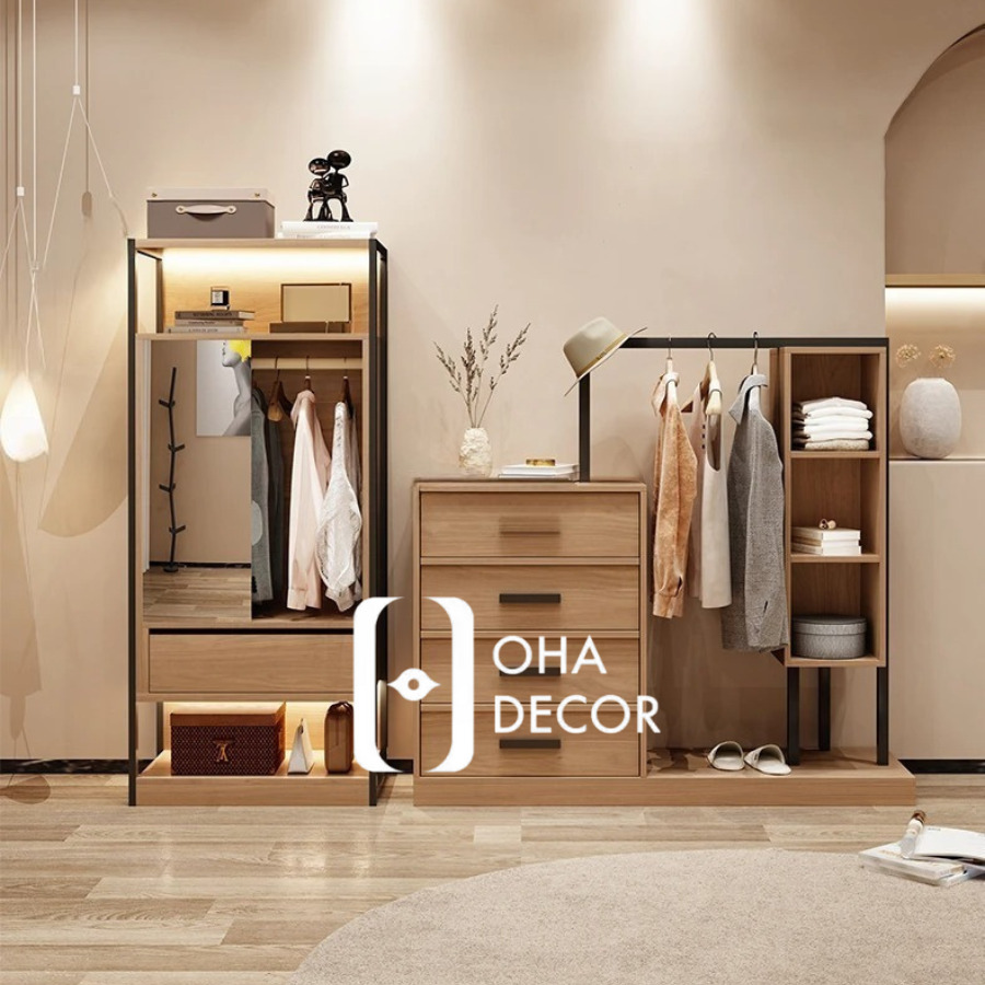 Kệ Treo Quần Áo Kết Hợp Tủ Đa Năng 10 3