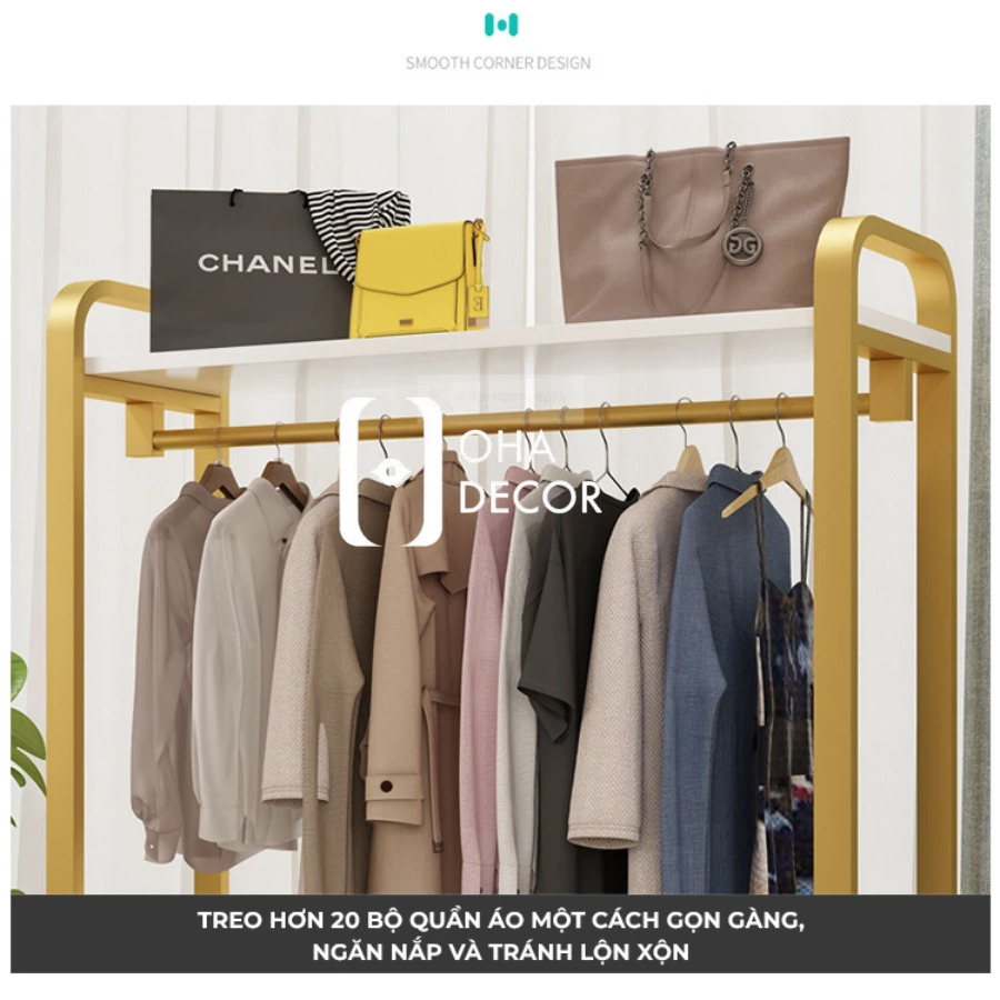 Kệ Treo Quần Áo Khung Thép Hiện Đại 11 4