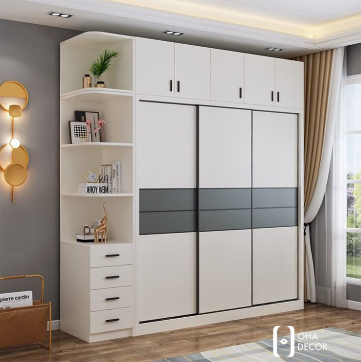 Các mẫu tủ quần áo gỗ có kệ để đồ nổi bật tại Đà Nẵng