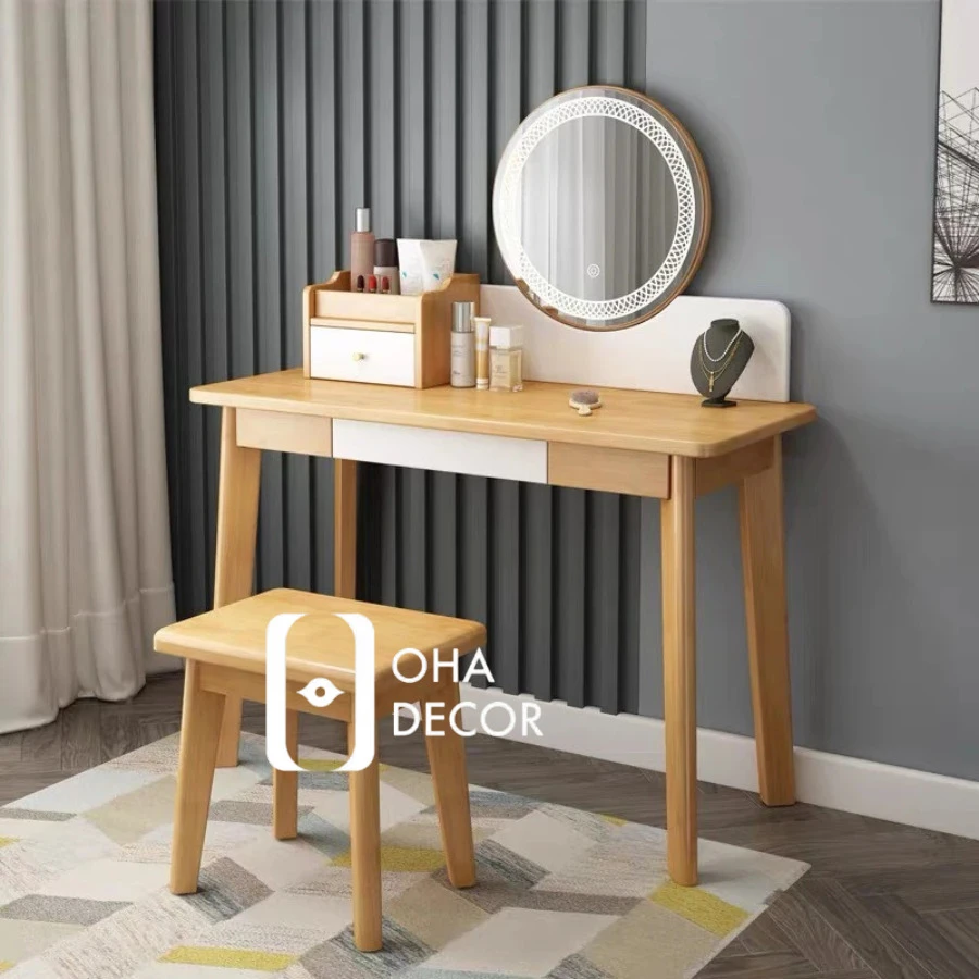 Bàn Trang Điểm Gỗ Tự Nhiên BR113 7 tủ quần áo gỗ gõ đỏ 1