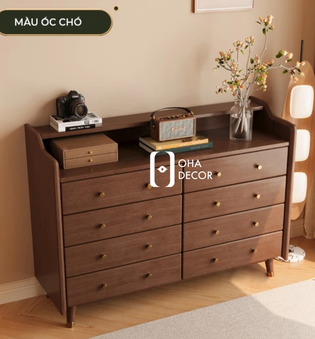 3 Chức năng Tủ Đựng Đồ Đa Năng Gỗ Tự Nhiên KHanhconcept TQA142