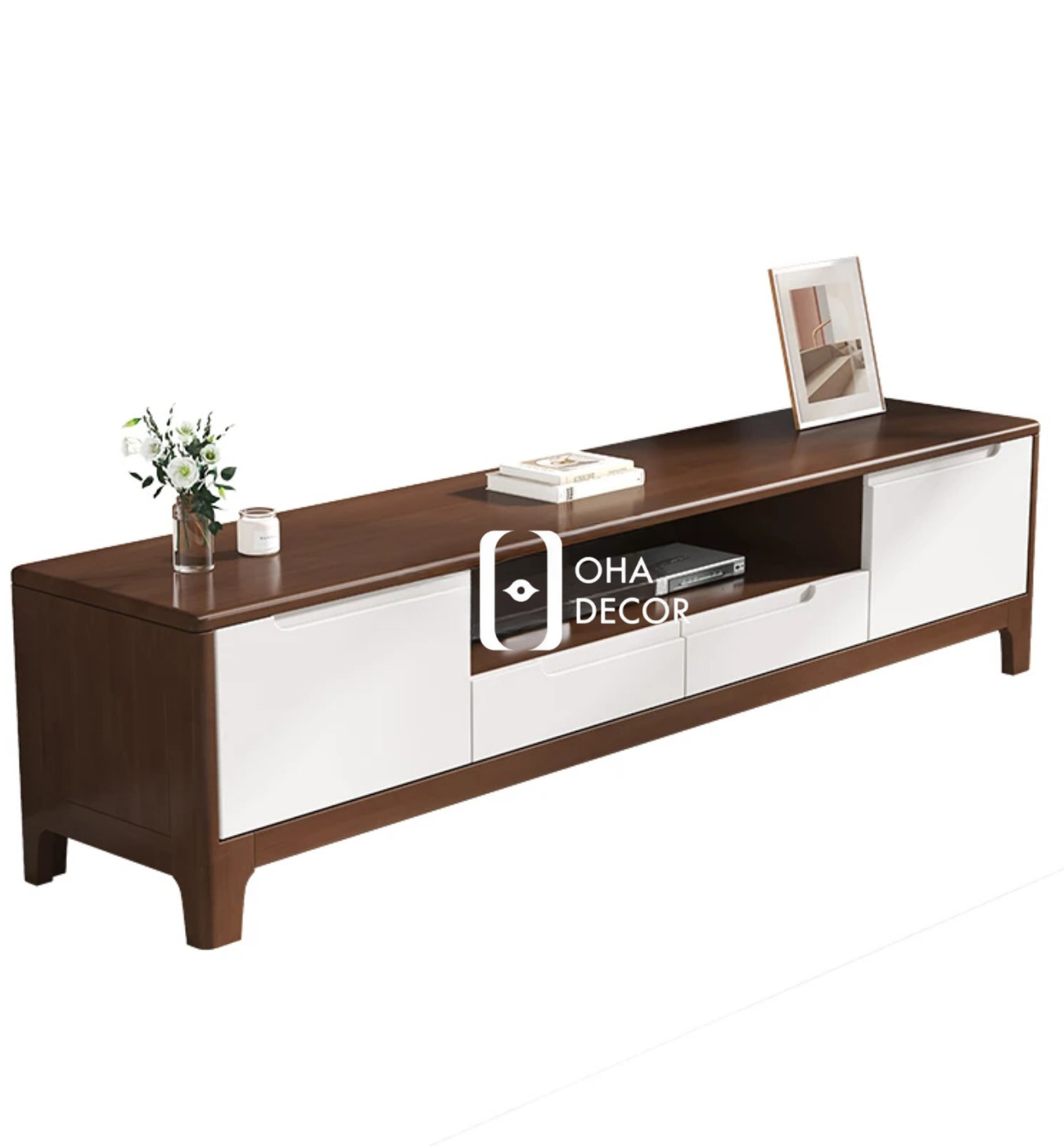 Kệ Tivi Gỗ Tự Nhiên Thanh Lịch MB130 2 Chức năng Kệ Tivi Gỗ Tự Nhiên Thanh Lịch MB130