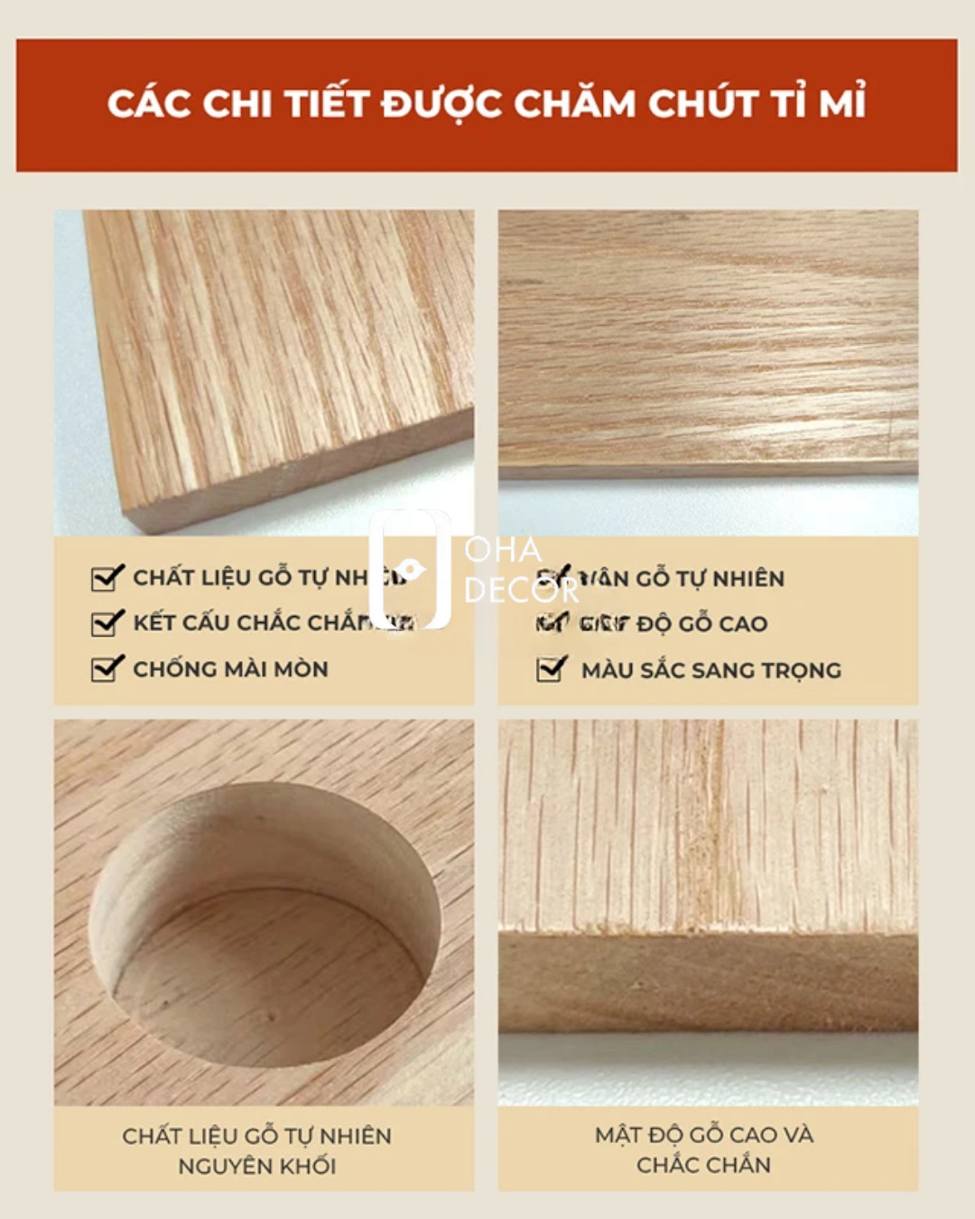 Chức năng Giường Bệt Gỗ Tự Nhiên Tối Giản TQA123