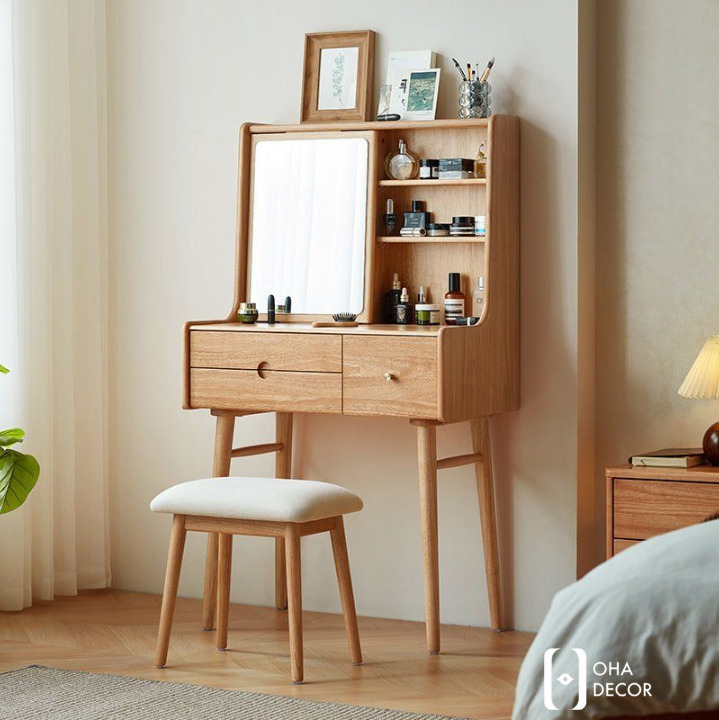 Các mẫu bàn trang điểm gỗ tự nhiên cao cấp nổi bật tại OHA Decor TPHCM