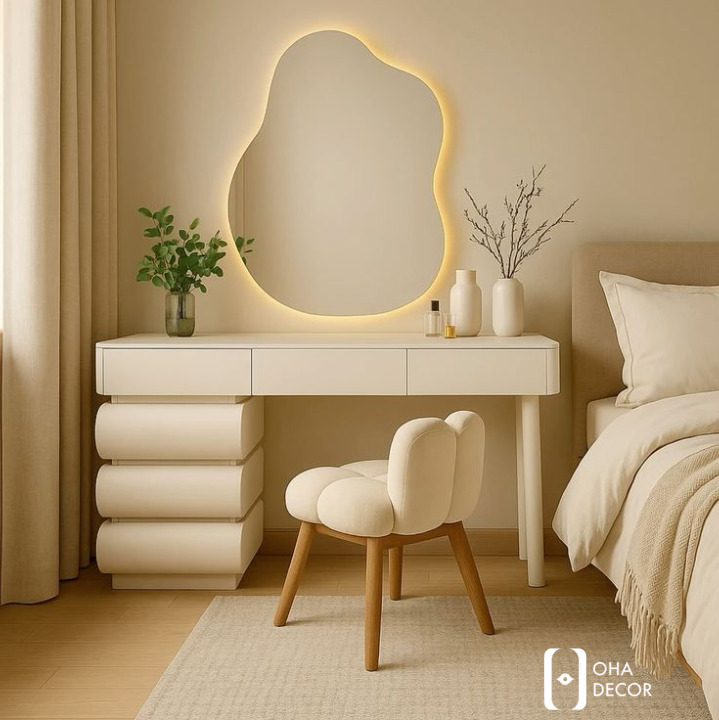 Bàn Trang Điểm Gỗ Tự Nhiên Hiện Đại Tại Hà Nội – Sự Lựa Chọn Hoàn Hảo Cho Không Gian Sống Sang Trọng 5 Quy trình thiết kế và đặt hàng bàn trang điểm tại OHA Decor Hà Nội