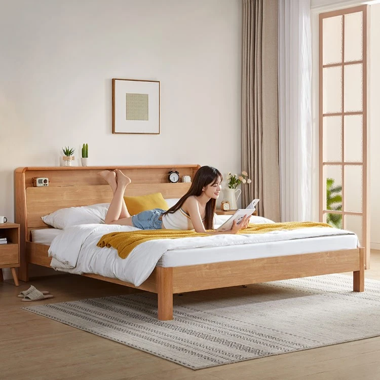 Giường Ngủ Gỗ Tự Nhiên Phong Cách Hàn 5 giuong-ngu-go-tu-nhien-phong-cach-han