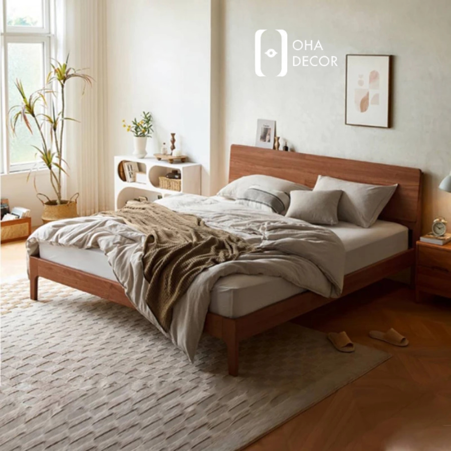 Giới thiệu Giường Ngủ Gỗ Tự Nhiên Phong Cách Hàn