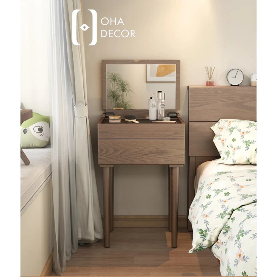 Bàn Trang Điểm Gỗ Tự Nhiên Thiết Kế Hiện Đại 2 Chức năng Bàn Trang Điểm Gỗ Tự Nhiên Thiết Kế Hiện Đại