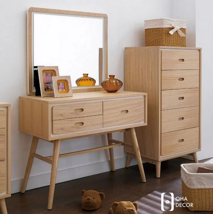 Ứng dụng thực tế của bàn trang điểm gỗ tự nhiên trong không gian sống tại Quảng Ngãi