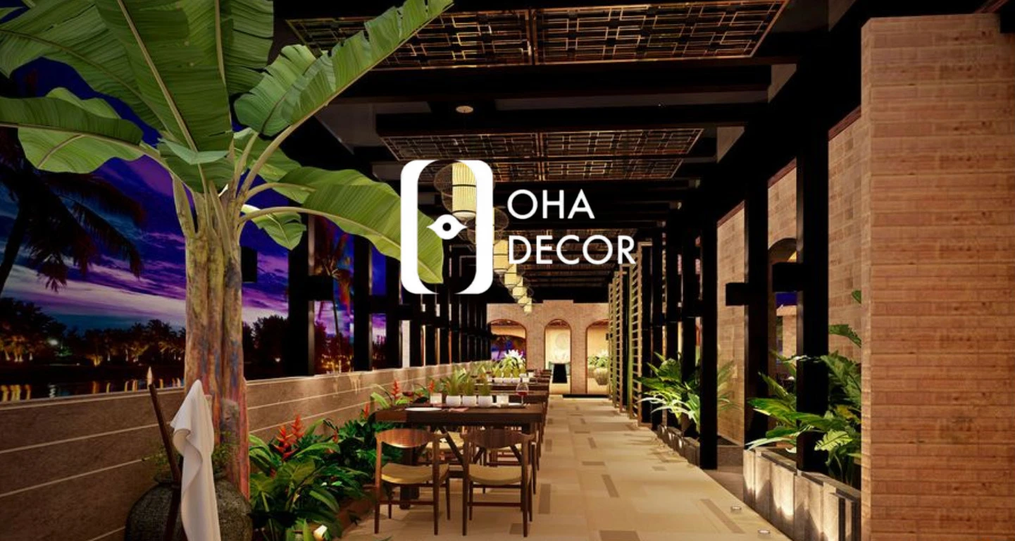 Dự án nhà hàng chay đã hoàn thiện Oha Decor