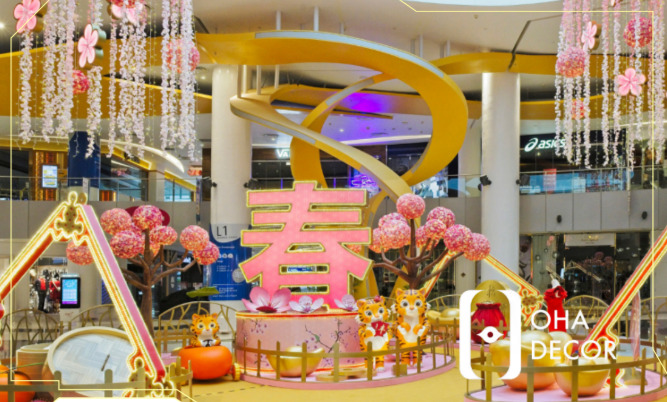 thi công quầy booth trung thu