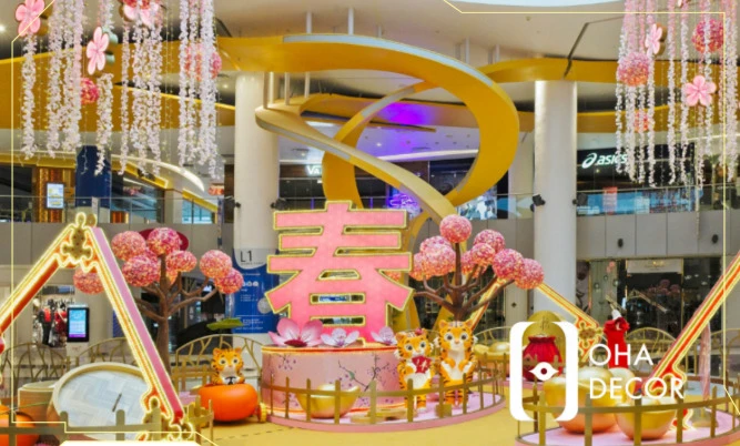 thi công quầy booth trung thu