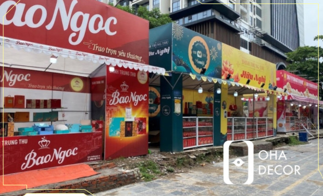 thi công quầy booth trung thuthi công quầy booth trung thu