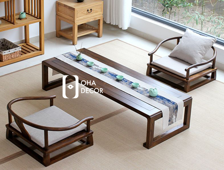 bàn trà gỗ hiện đại