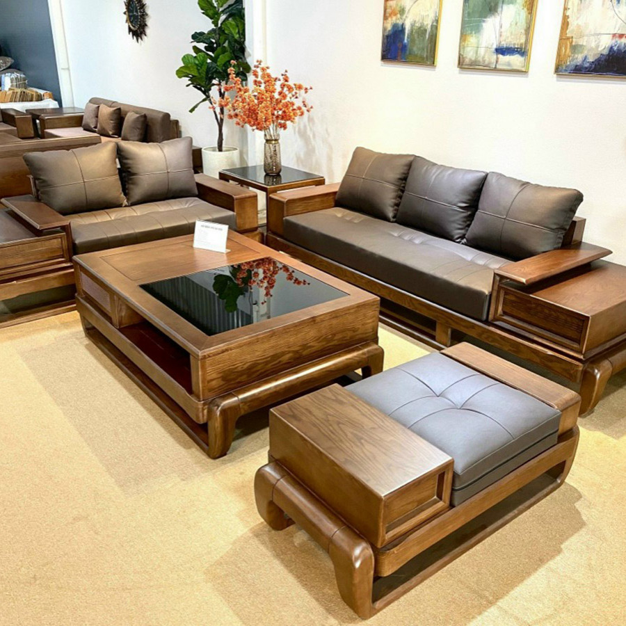 Sofa gỗ tự nhiên HCM