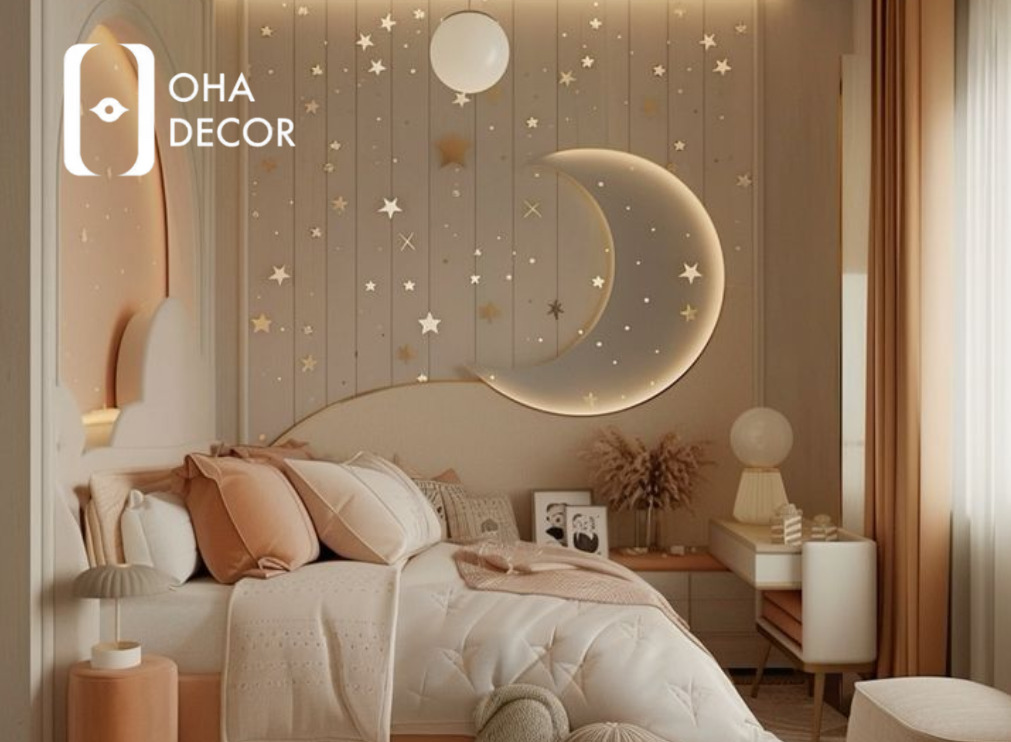 giấy dán tường 3d phòng ngủ cho bé gái Đà Nẵng
