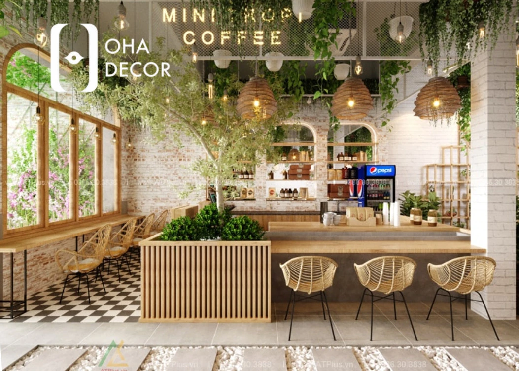 Thiết kế thi công quán cafe nhỏ