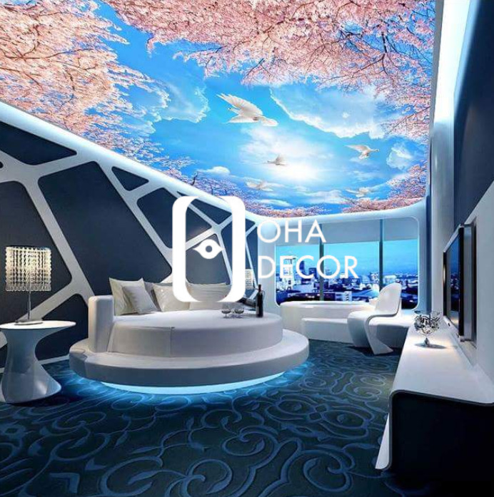 Trần nhà xuyên sáng cây xanh