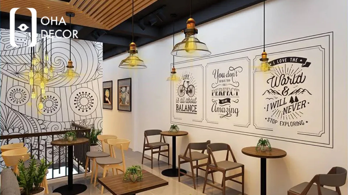 Top 10 ý tưởng thiết kế quán cafe trà sữa đẹp Đà Nẵng năm 2026 2 thiết kế quán cafe trà sữa đẹp