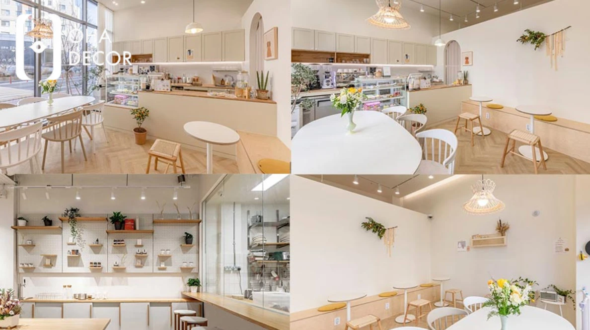 Top 10 ý tưởng thiết kế quán cafe trà sữa đẹp Đà Nẵng năm 2026 3 thiết kế quán cafe trà sữa đẹp
