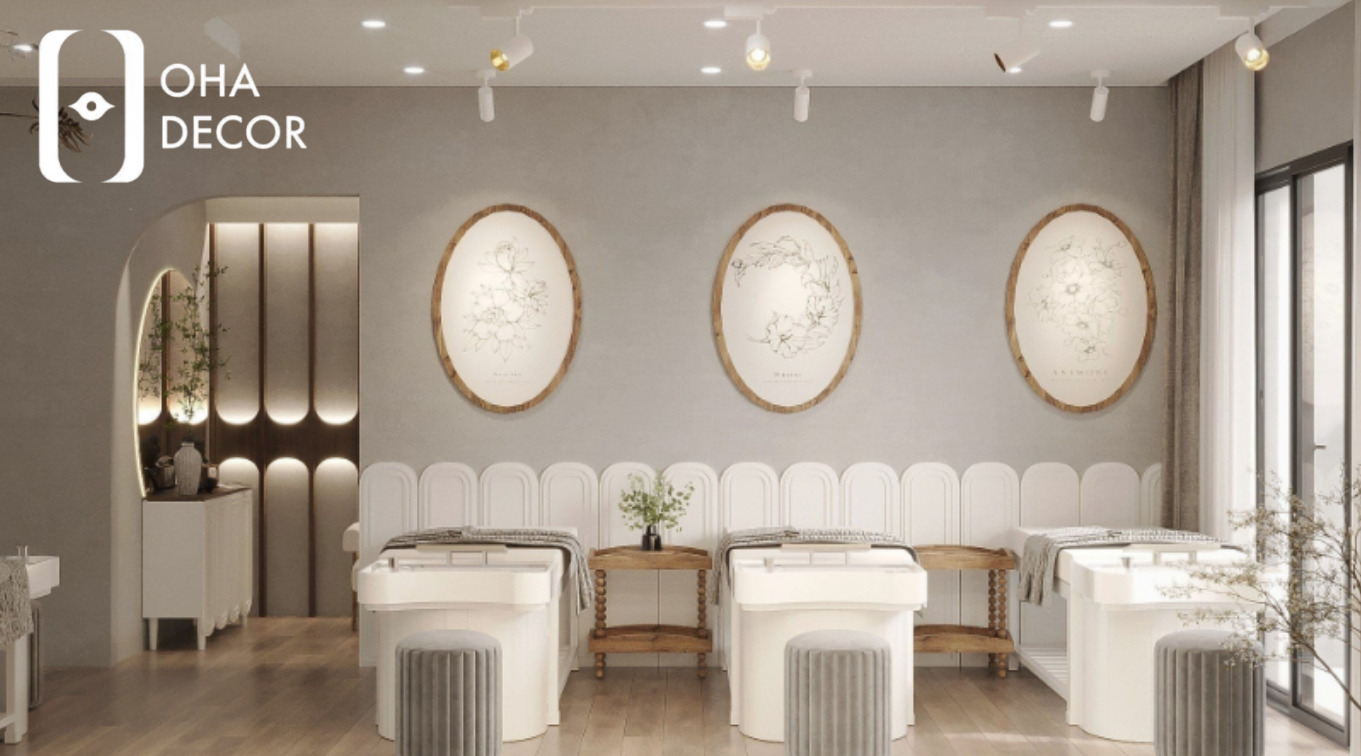 Top 10 bí quyết thiết kế thi công spa đẹp HCM năm 2026 3 thiết kế thi công spa đẹp