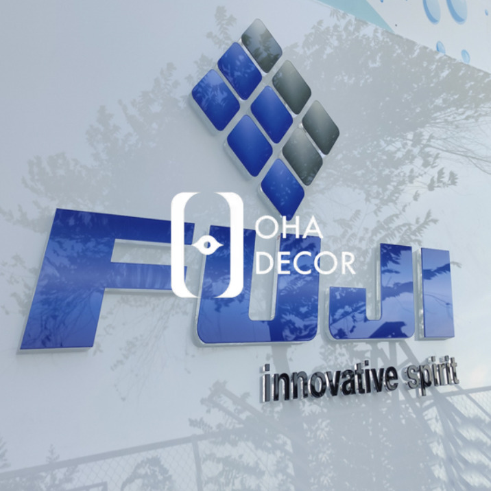 in UV logo kính công ty