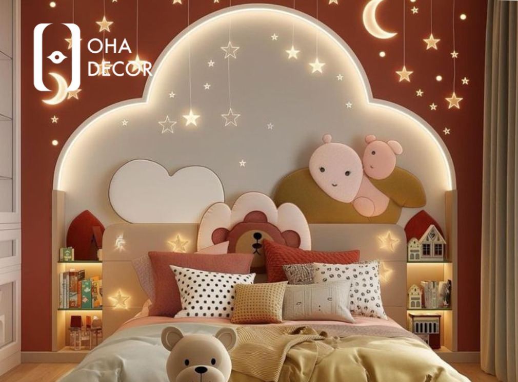giấy dán tường 3d phòng ngủ cho bé gái Đà Nẵng
