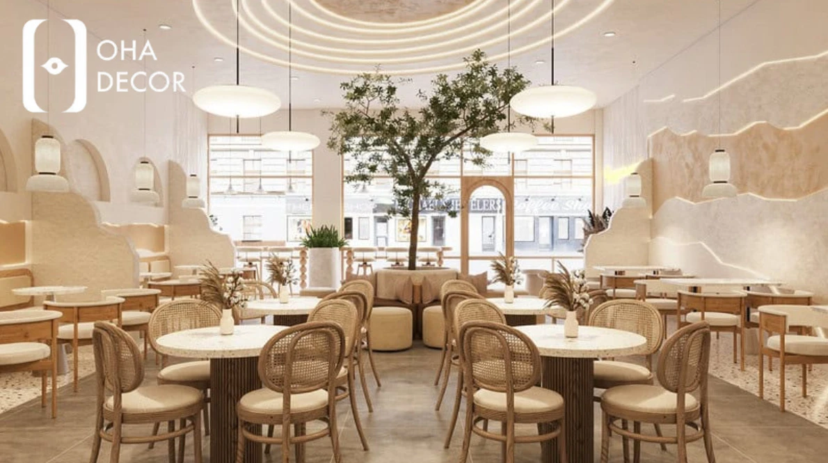 Top 10 ý tưởng thiết kế quán cafe trà sữa đẹp Đà Nẵng năm 2026 5 thiết kế quán cafe trà sữa đẹp