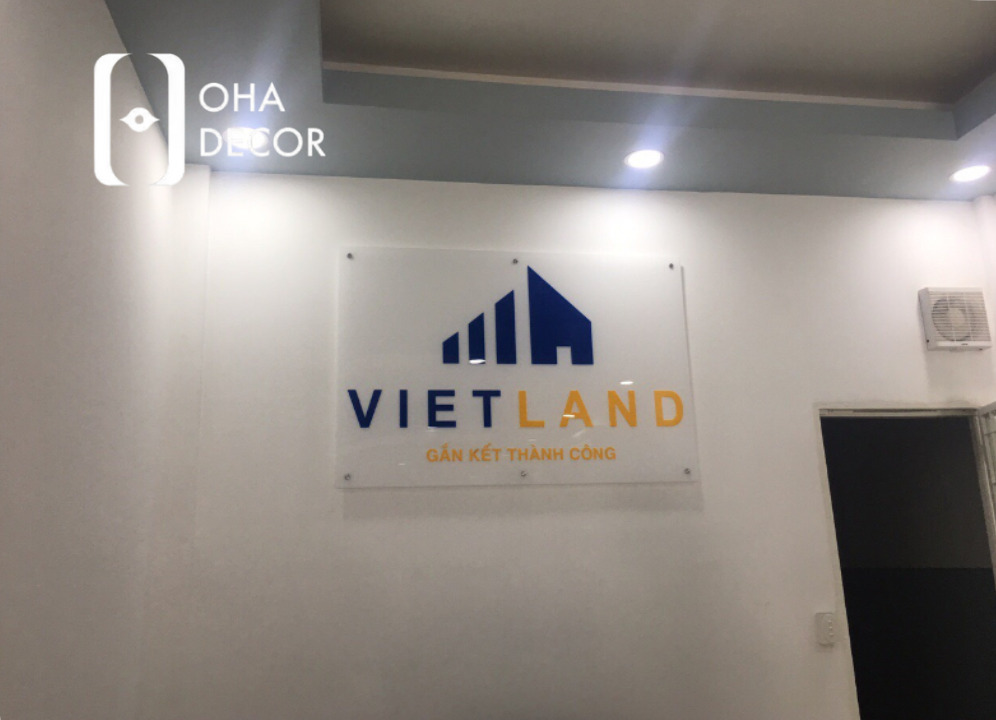 in UV logo kính công ty