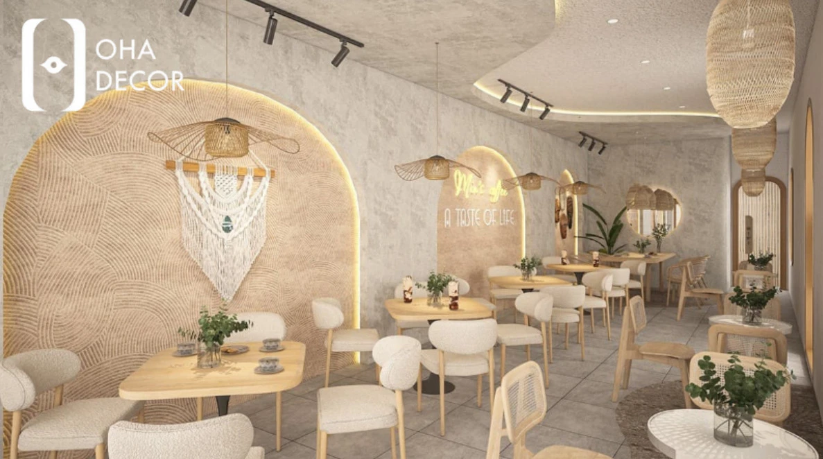 Top 10 ý tưởng thiết kế quán cafe trà sữa đẹp Đà Nẵng năm 2026 6 thiết kế quán cafe trà sữa đẹp