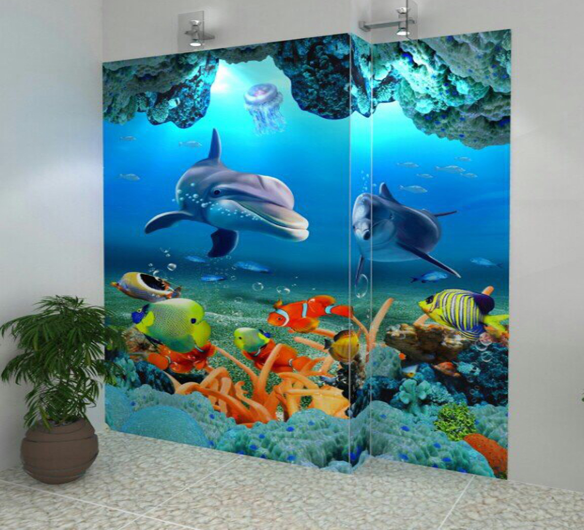 in UV kính decor quán Ninh Bình