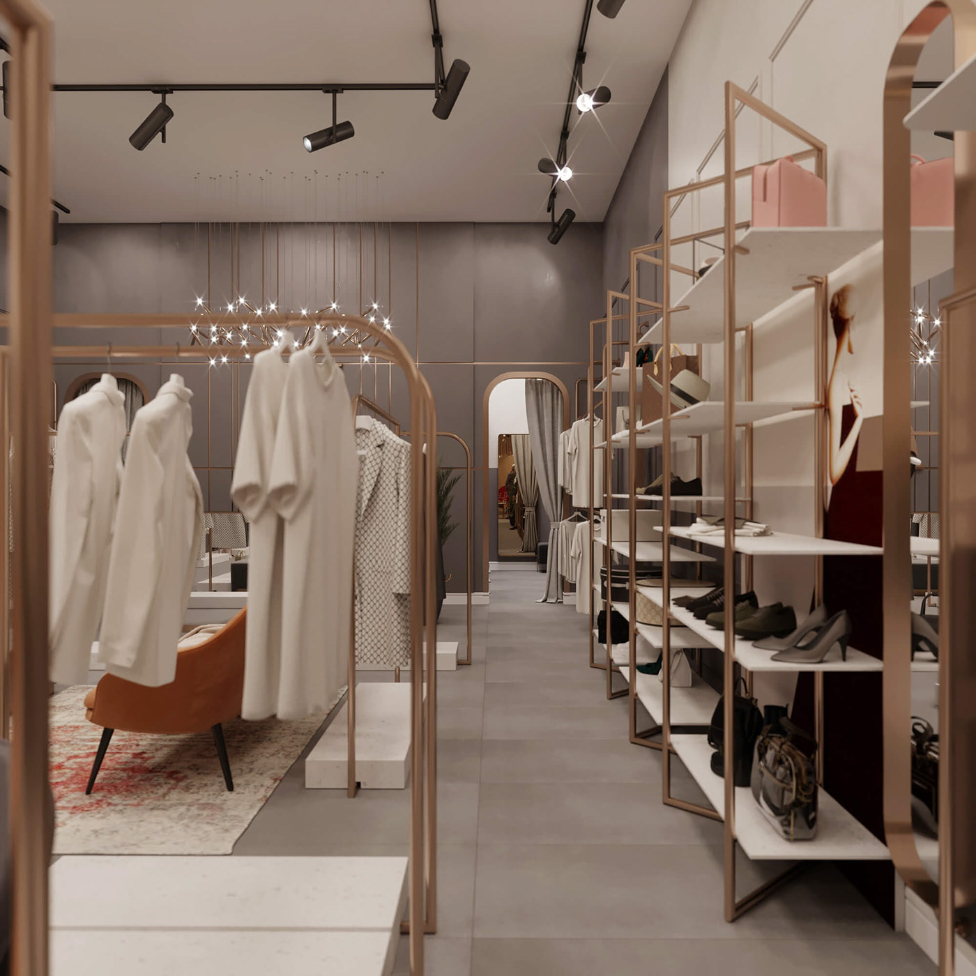 Thi công shop quần áo Quảng Ngãi 2025: Tạo không gian thời trang thu hút khách hàng