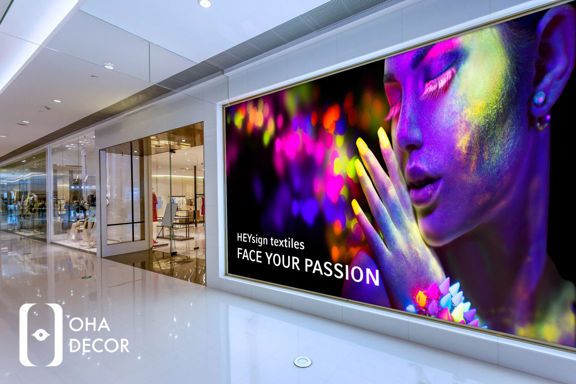 Backlit film Standee
