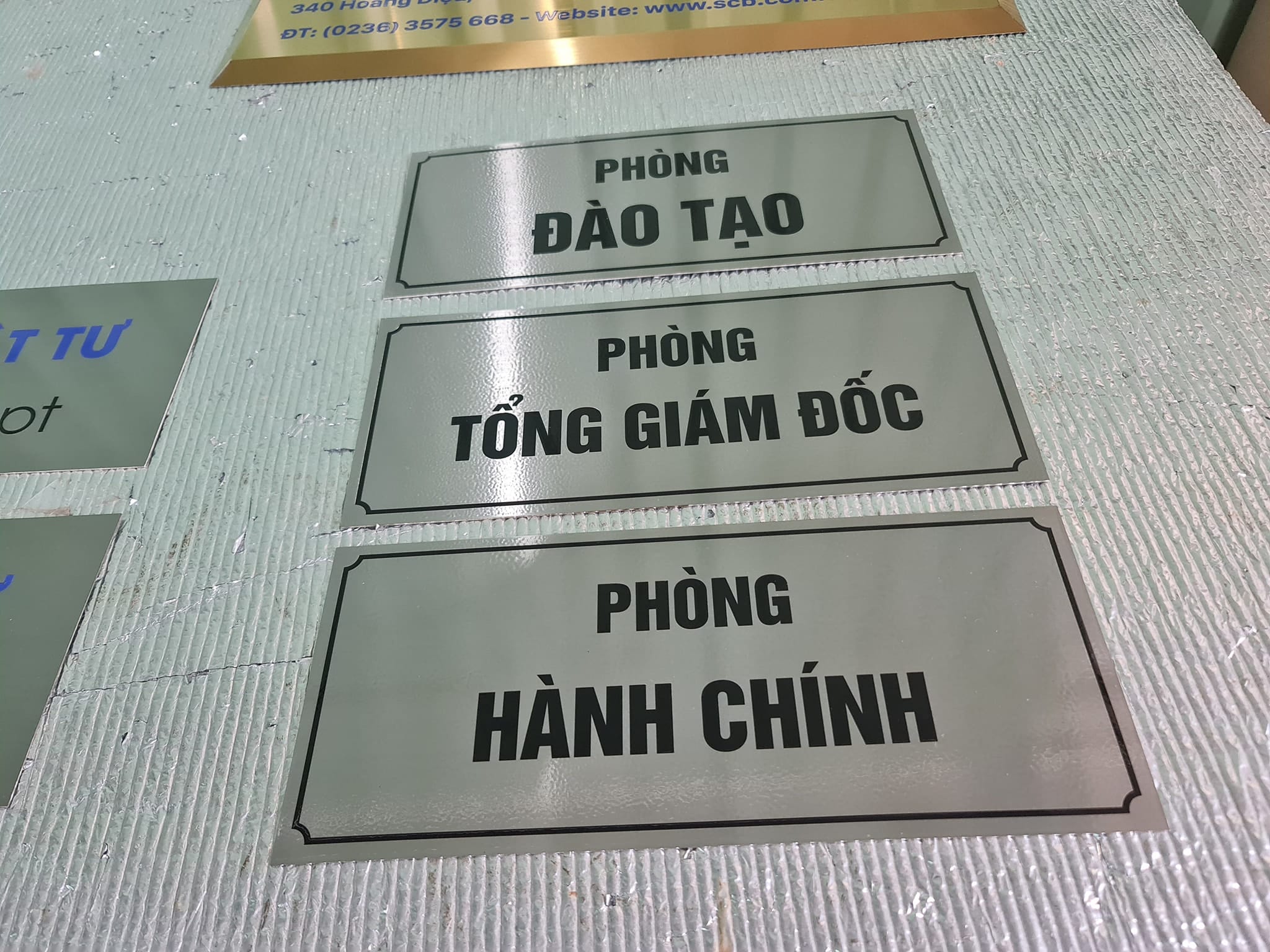 bảng inox tên công ty Hải Phòng