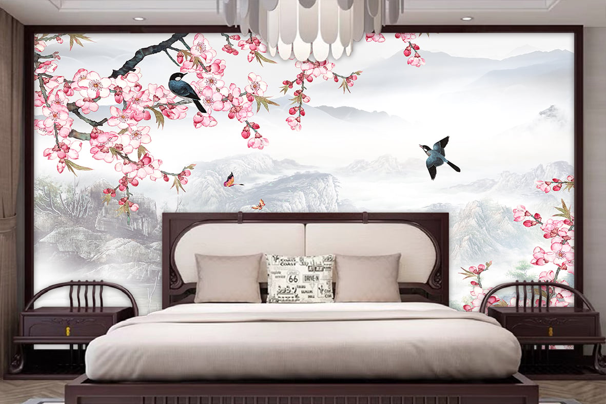 Decal dán tường 3D phòng ngủ Phú Thọ