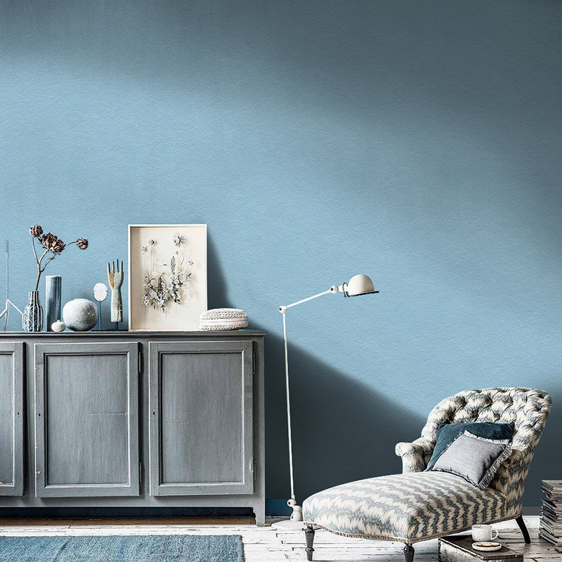 Giấy dán tường phòng ngủ màu xanh Quy Nhơn