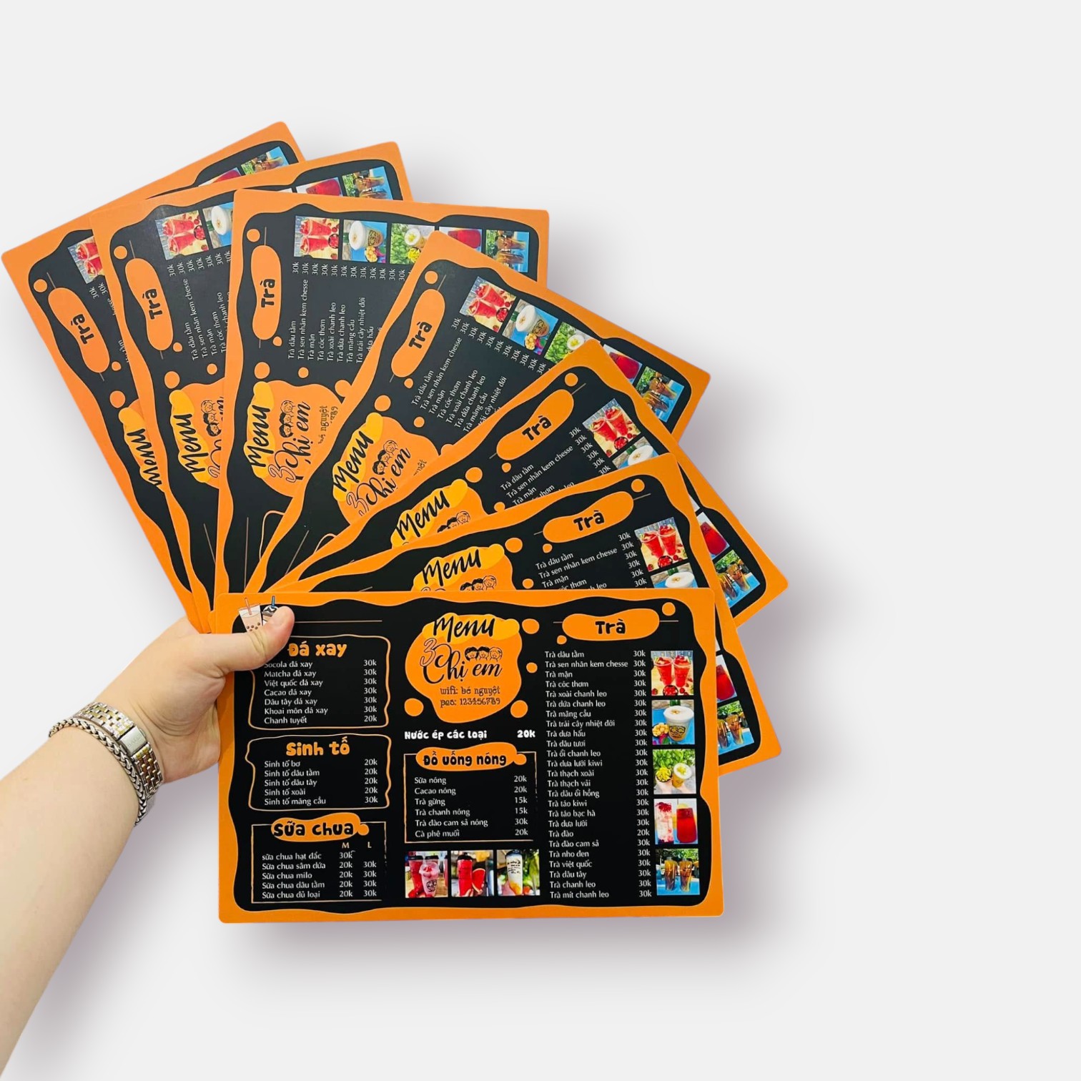 In menu mica fomex giá rẻ Hà Nội