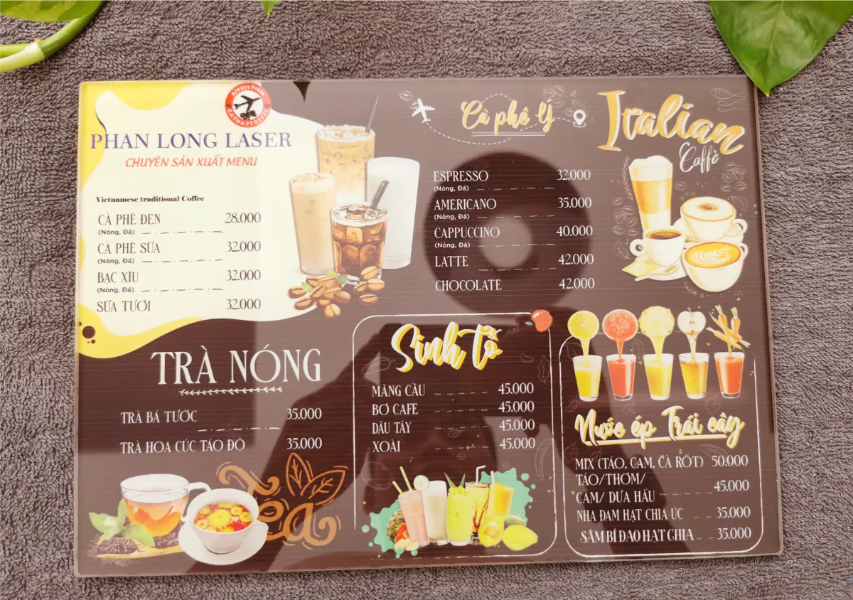 In menu mica fomex giá rẻ Hà Nội năm 2026 – Giải pháp tiết kiệm chi phí mà vẫn thẩm mỹ cao 1 In menu mica fomex giá rẻ Hà Nội