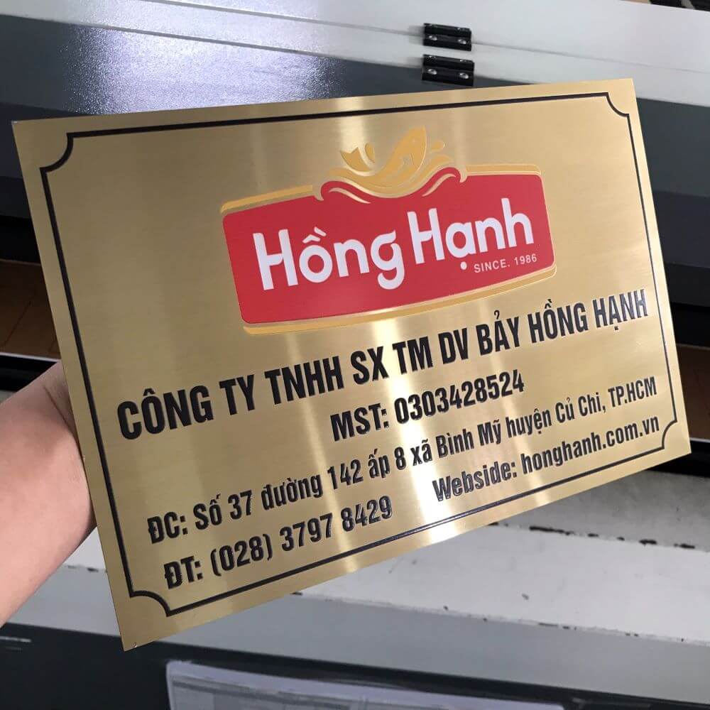 in UV bảng inox chống trầy Phú Thọ