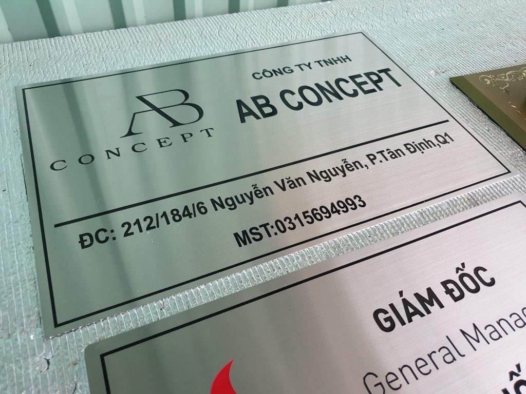 In UV bảng inox Hưng Yên