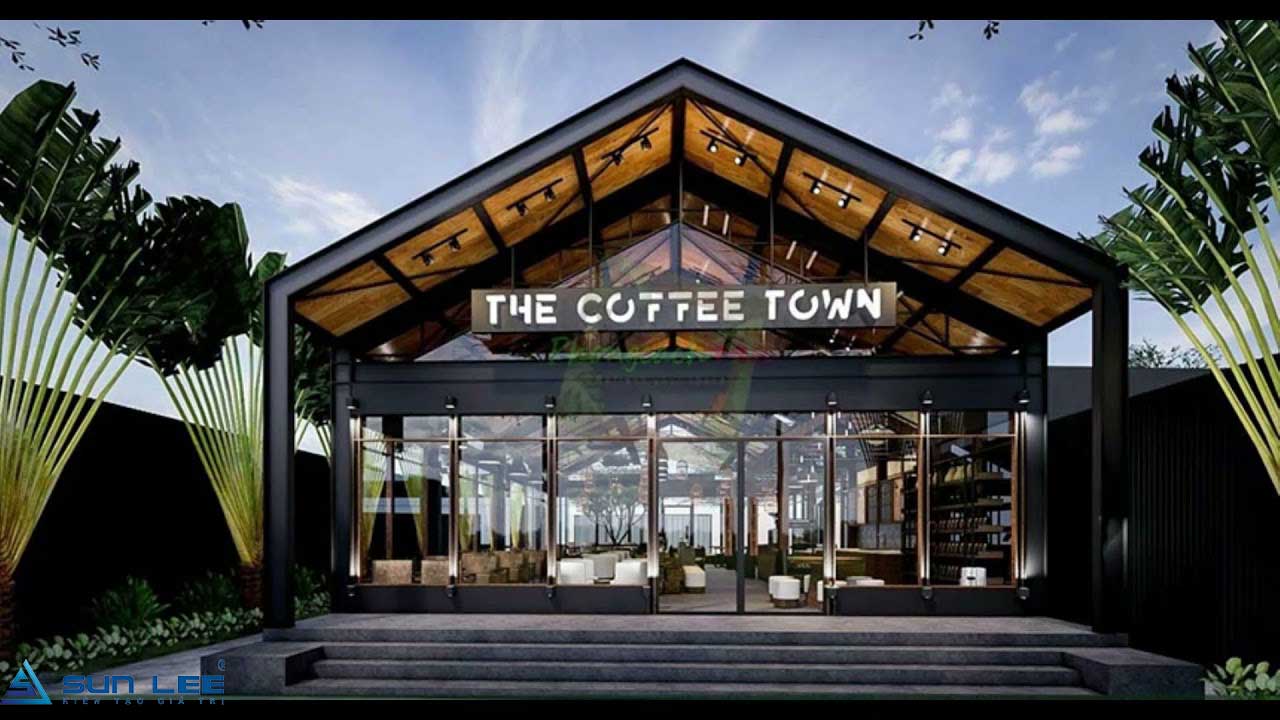 Quán cafe khung thép tiền chế Quảng Bình