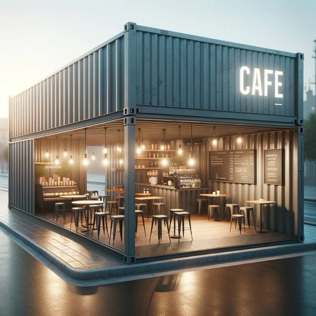 Quán cafe khung thép tiền chế Quảng Bình