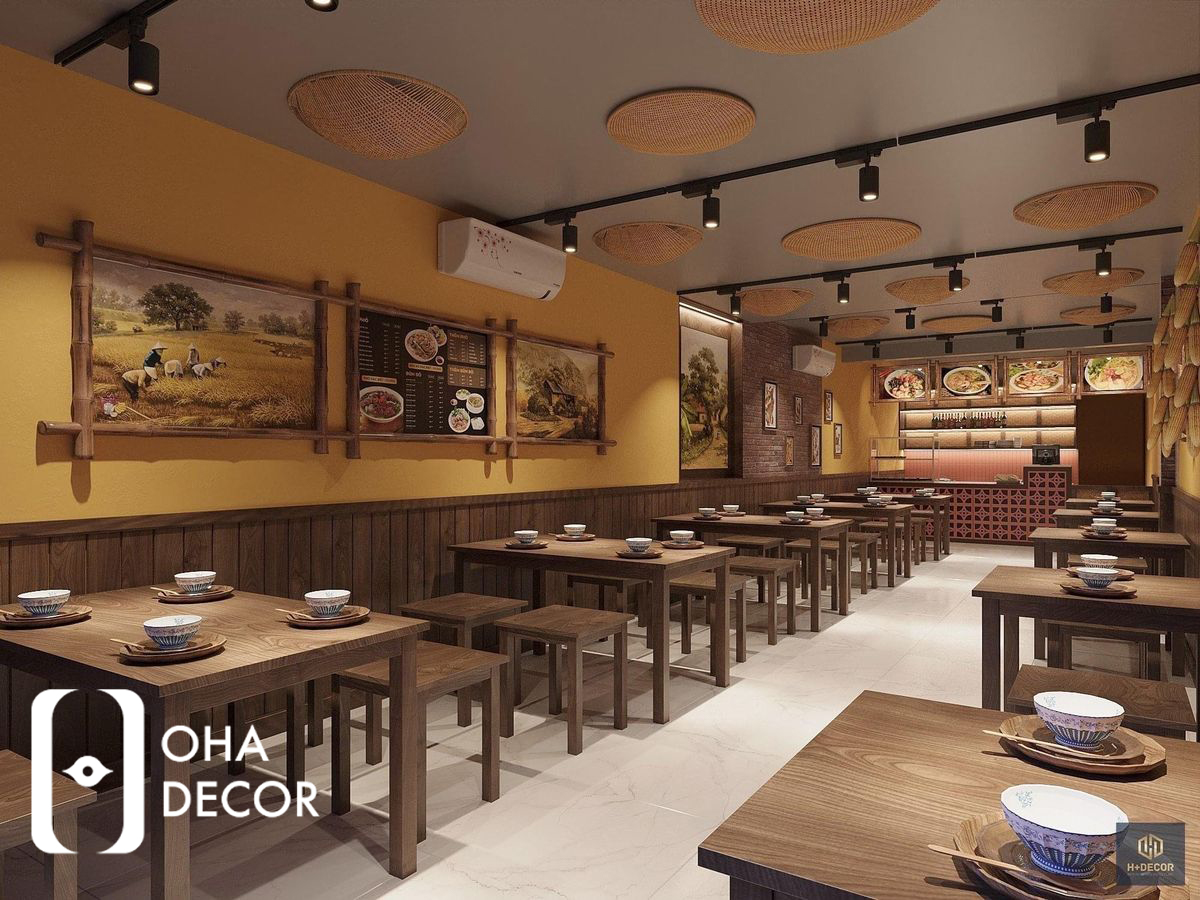 thiết kế quán chay