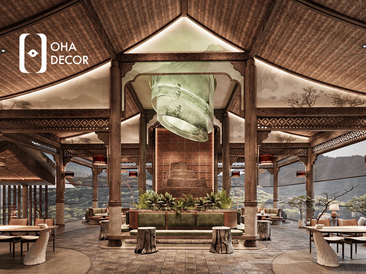 thiết kế quán chay