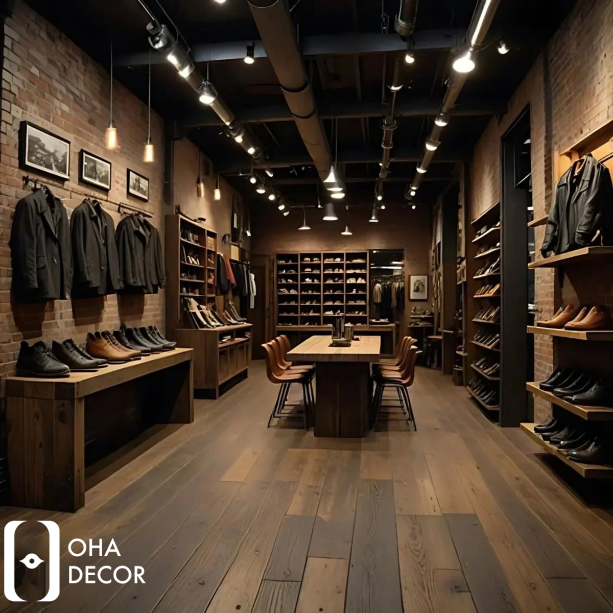 thiết kế shop quần áo nam
