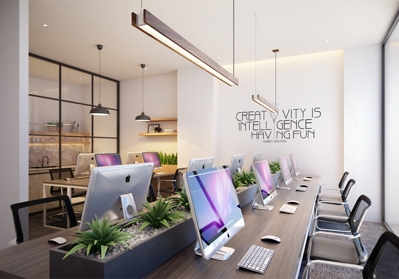 thiết kế thi công nội thất văn phòng nhỏ Hà Nội