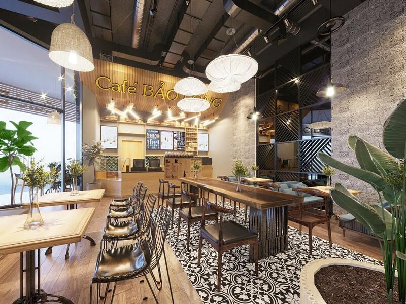Thiết kế và thi công quán cafe Hà Nội