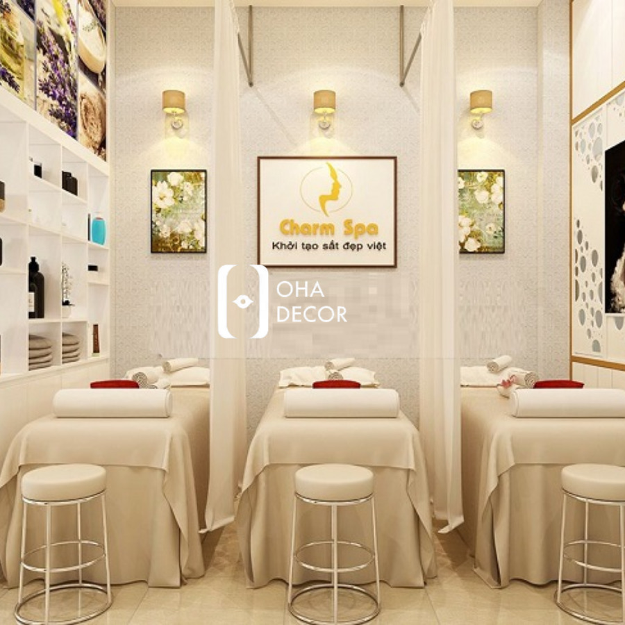 ách trang trí spa mini đẹp Đà Nẵng
