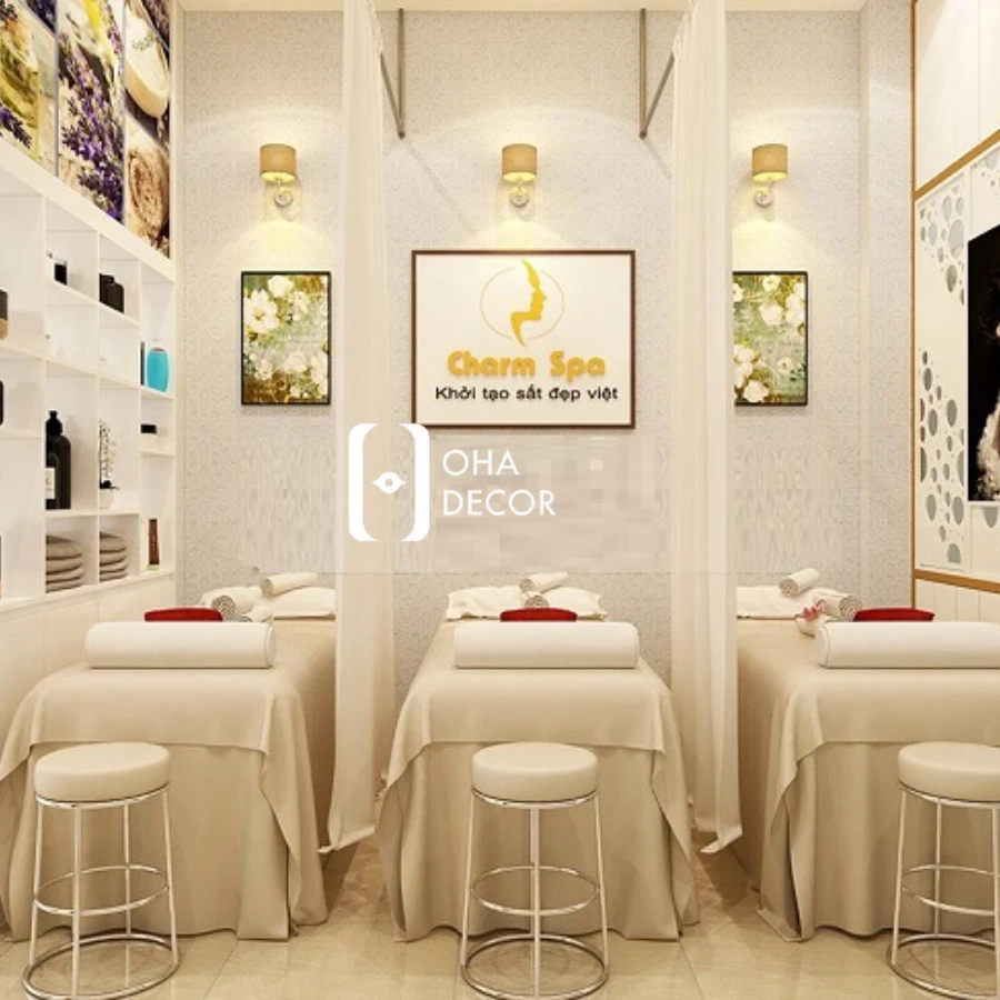 ách trang trí spa mini đẹp Đà Nẵng