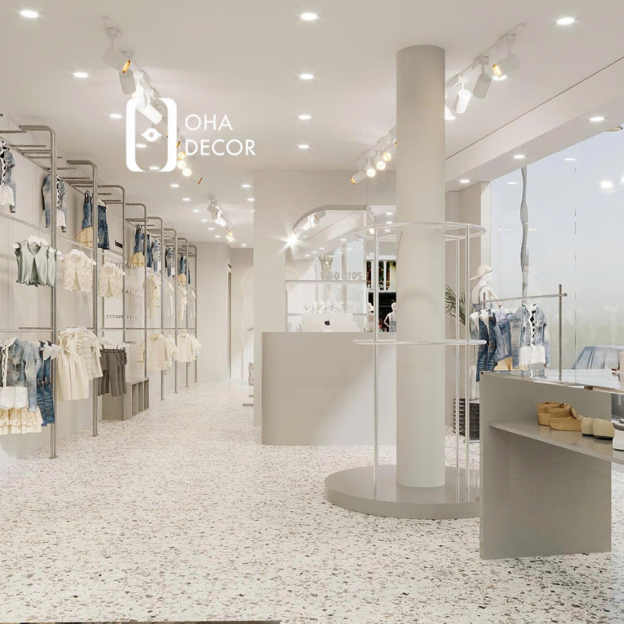 Dự án shop quần áo đã hoàn thiện Oha Decor